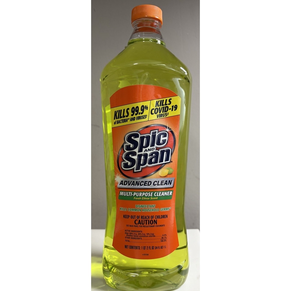 Spic & Span Advanced Clean Fresh Citrus Multi-Purpose Cleaner 20 oz Disinfectant
